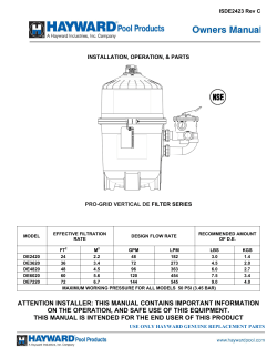 Pro-Grid Vertical DE Filter Series
