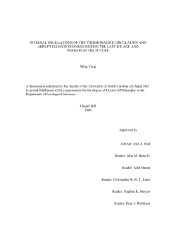 internal oscillations of the thermohaline circulation and abrupt