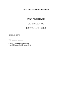 draft risk assessment report - ECHA