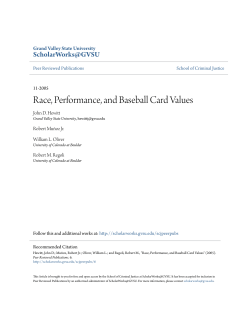 Race, Performance, and Baseball Card Values