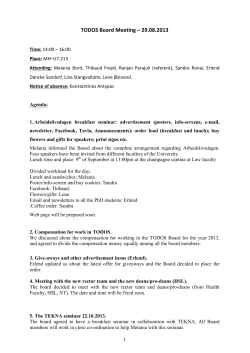 Board Meeting Minutes 2013-08-29 - TODOS