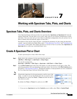 Chapter 7 - Working with Spectrum Tabs, Plots, and Charts