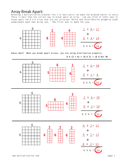 Array Break Apart - Multiplication.com