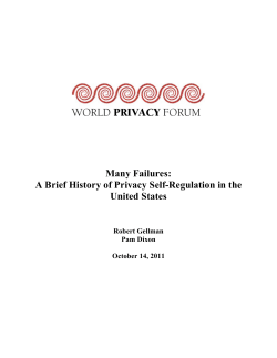 Many Failures: A Brief History of Privacy Self