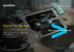 Digital Hits the Road | Accenture