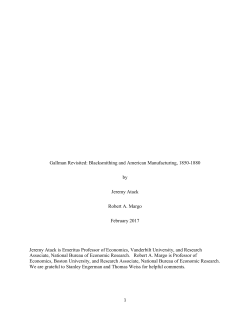 Gallman Revisited: Blacksmithing and American