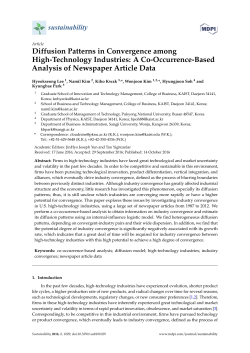 Diffusion Patterns in Convergence among High-Technology