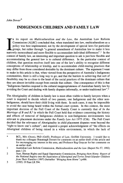 indigenous children and family law