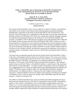 Nelson A. Rockefeller and Art Patronage in Brazil after World War II