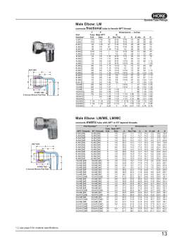Male Elbow: LM Male Elbow: LM/ME, LM/MC