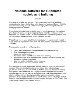 Nautilus software for automated nucleic acid building