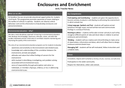 Enclosures and Enrichment