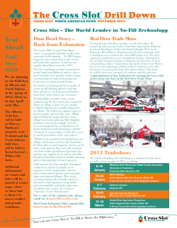 to read the winter 2012 newsletter from Cross Slot