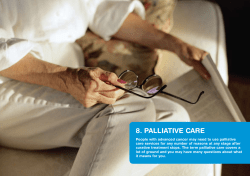 8. palliative care