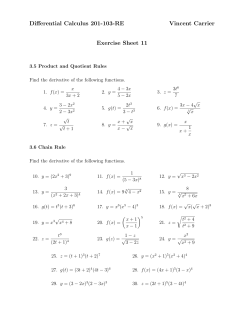 Exercise Sheet 11