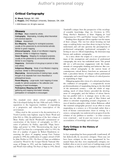 Critical Cartography