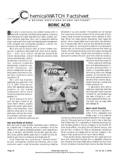 ChemicalWATCH Factsheet