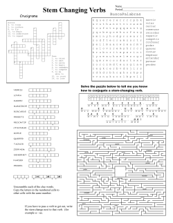 Stem Changing Verbs