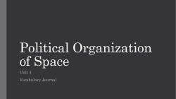 Political Organization of Space