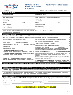 merchant processing application