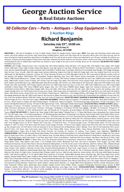 Dean George Auction Service