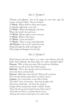 Macbeth &ndash; sample chapter