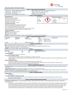 Safety Data Sheet: 1270 Series Products