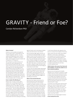 GRAVITY - Friend or Foe?