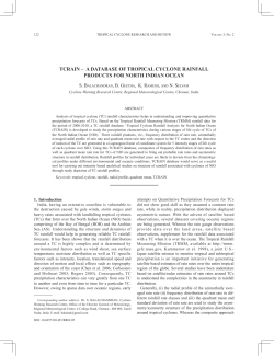 tcrain – a database of tropical cyclone rainfall products for north