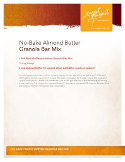 No-Bake Almond Butter Granola Bar Mix