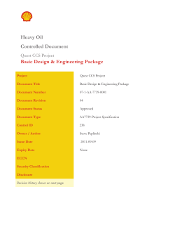 Basic Design and Engineering Package