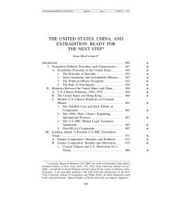 the united states, china, and extradition: ready for the next step?
