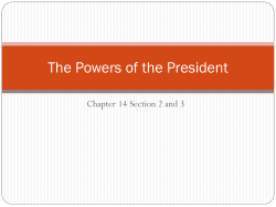 The Executive Powers