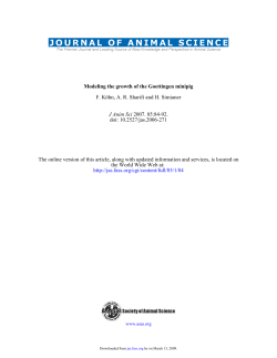 Modeling the growth of the Goettingen minipig