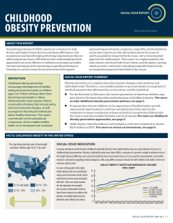 childhood obesity prevention