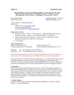 Individualism and Social Responsibility in the Modern World: Having