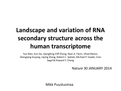 Landscape and variation of RNA secondary structure across the