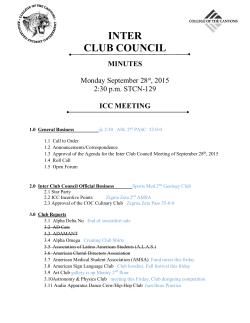 inter club council - College of the Canyons