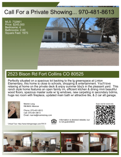 Call For a Private Showing... 970-481-8613