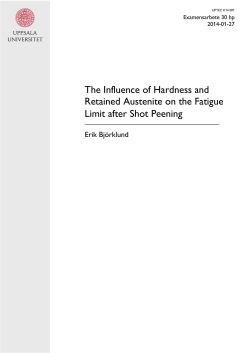 The Influence of Hardness and Retained Austenite on the