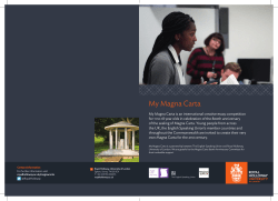 My Magna Carta - English Speaking Union