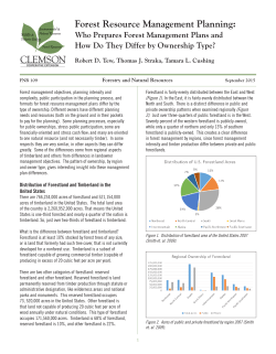 Forest Resource Management Planning