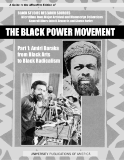 The Black Power Movement Part 1: Amiri Baraka from