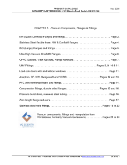 (Quick Connect) Flanges and fittings.
