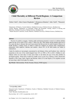 Child Mortality at Different World Regions: A Comparison Review