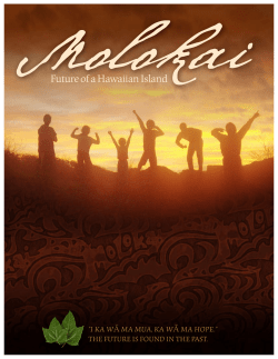 Molokai: Future of a Hawaiian Island