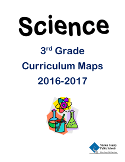 3rd Grade Curriculum Map - Marion County Public Schools