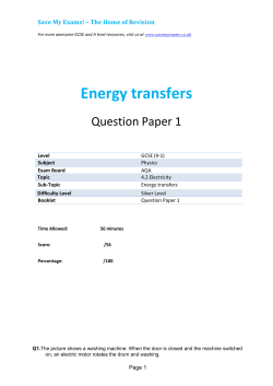 Energy transfers