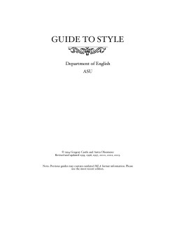 guide to style - public.asu.edu