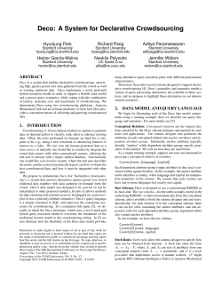 Deco: A System for Declarative Crowdsourcing